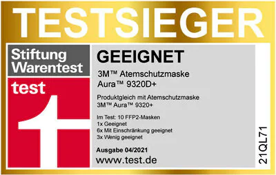 3M-Feinstaubmaske 9320D+ FFP2, EN 149 *Made in Germany*