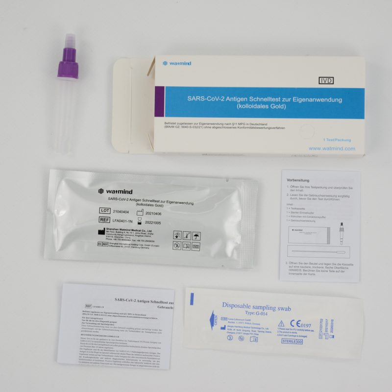 WATMIND 1er-Pack Antigen-Test auf Corona mit CE-Zulassung (Laientest)