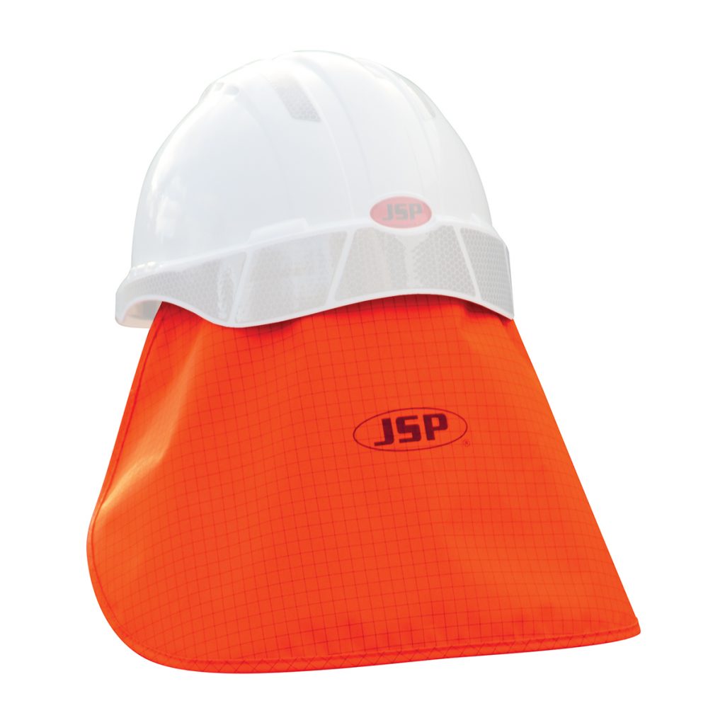 UV-Nackenschutz für Helm, orange