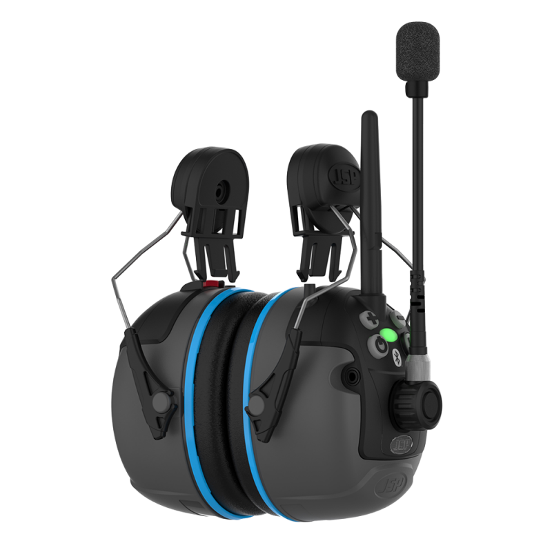 Kommunikations-Kapselgehörschutz JSP Sonis® Comms zur Helmbefestigung mit Bluetooth®-Technologie