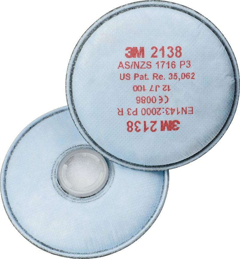 3M-Partikelfilter Nr. 2138 P3 mit Aktivkohle